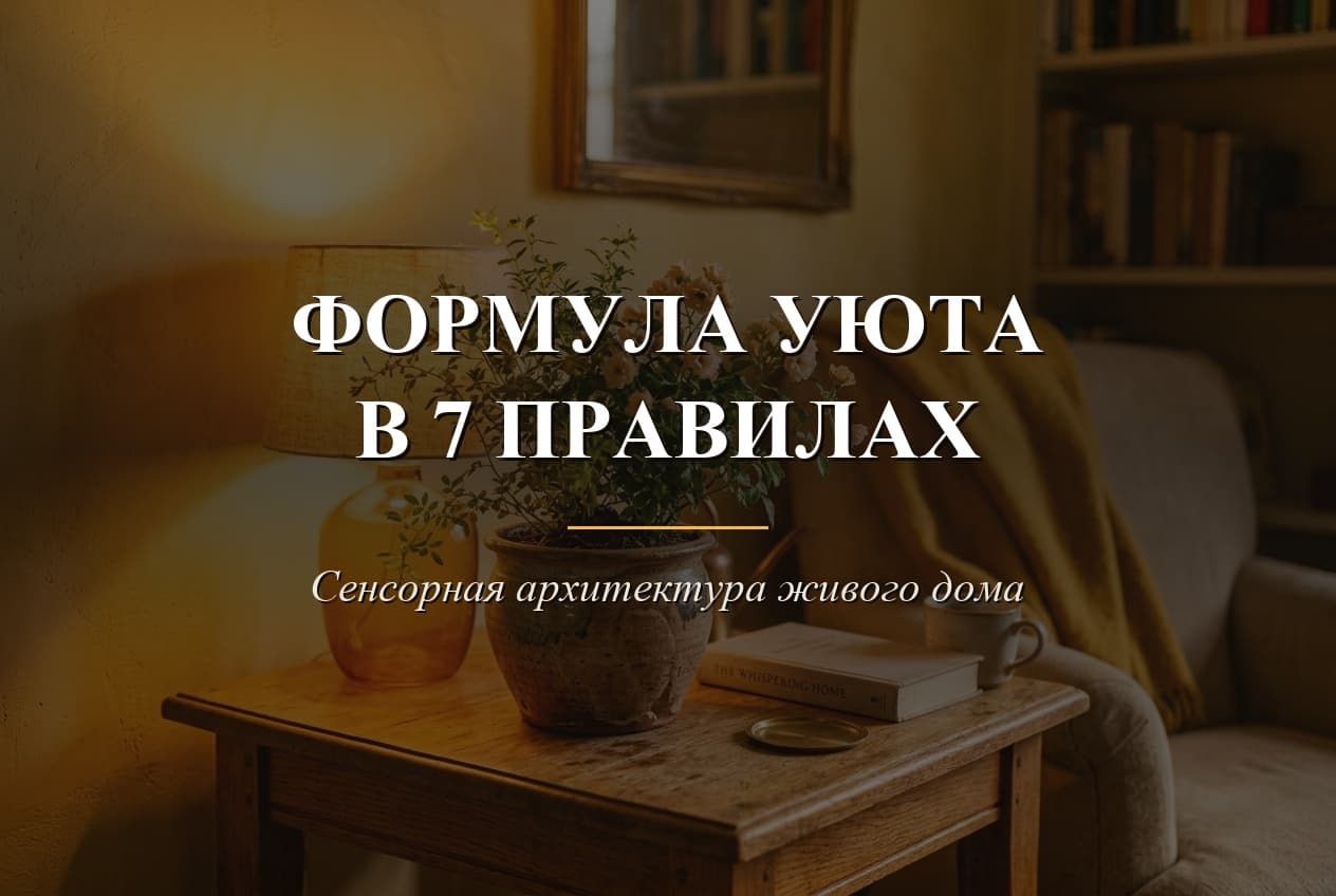 Формула уюта: 7 сенсорных законов дома. Ваш дом восстанавливает силы или незаметно держит нервную систему в режиме выживания?