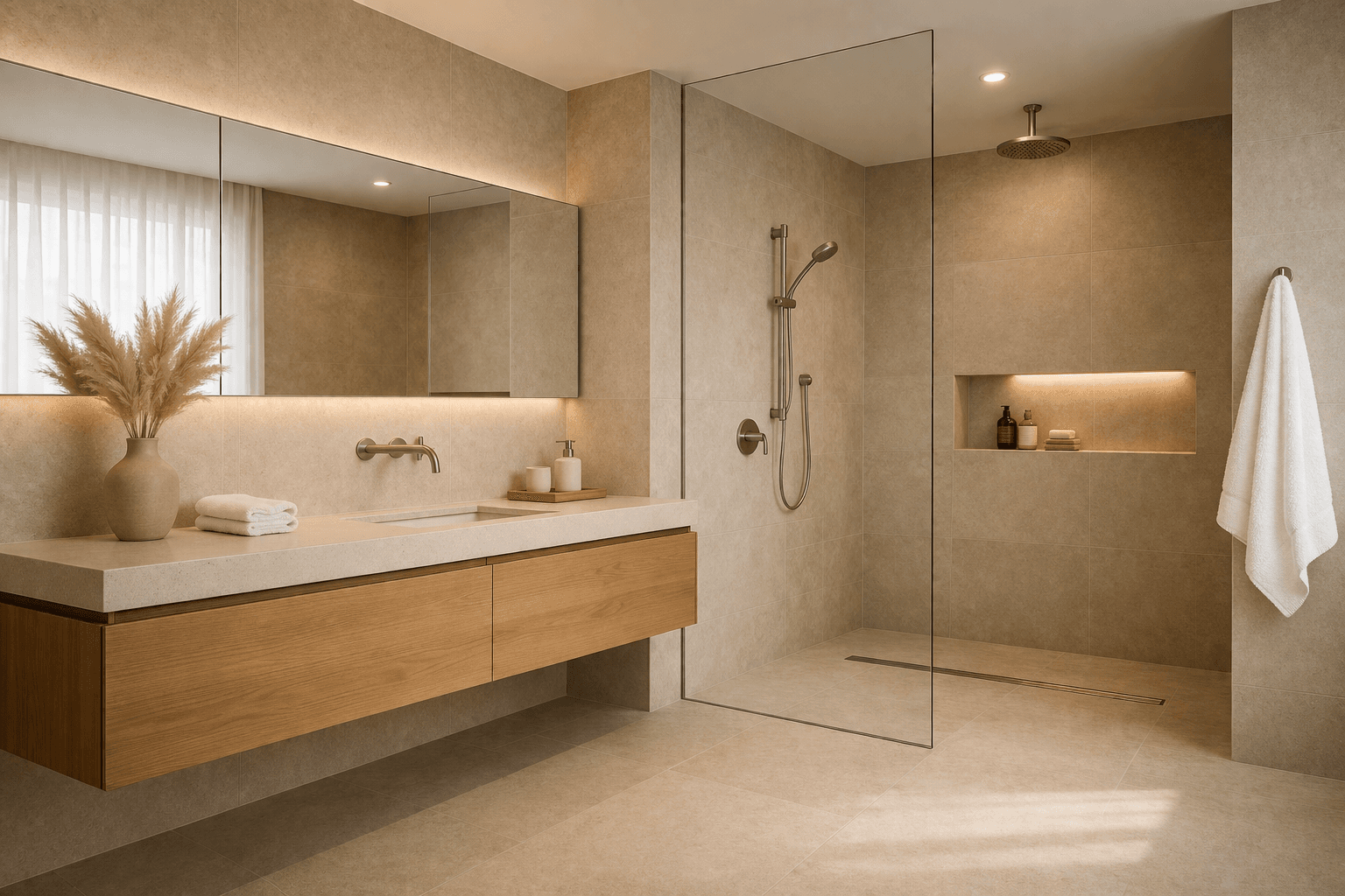 Тренды ванной комнаты 2026: 9 идей дизайна, плитки, света и хранения