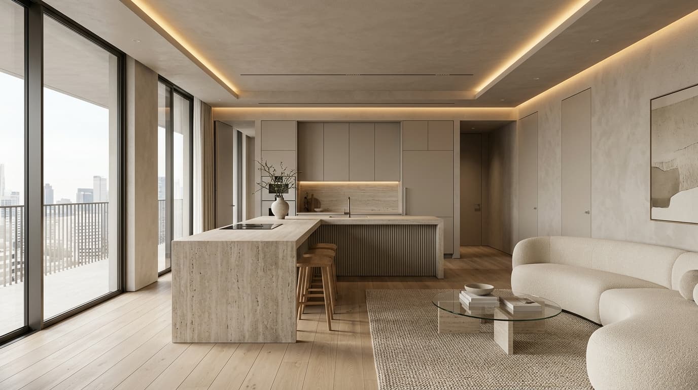 Тихая роскошь (Quiet Luxury) в ремонте 2026: как создать дорогой интерьер без показного пафоса