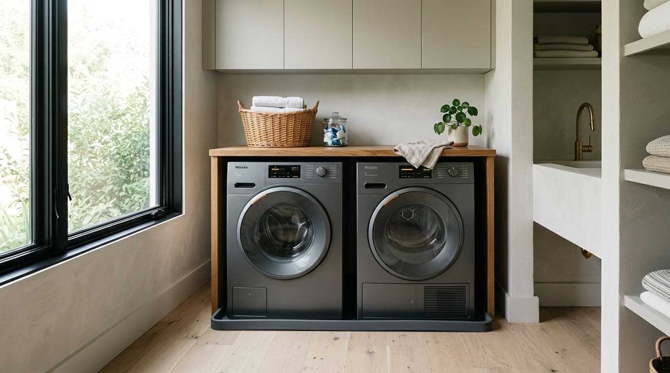 Protect hardwood, LVP, and subfloors from catastrophic laundry leaks. A complete guide to dual appliance containment, silicone vs. rigid plastic pans, and installation standards.