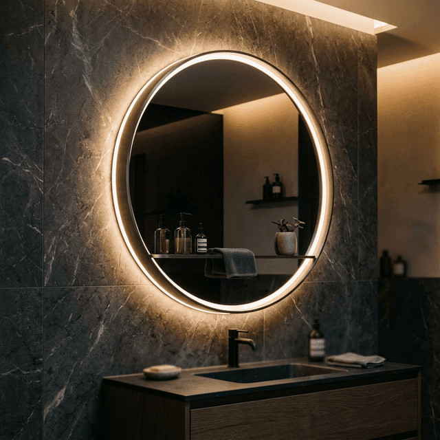 Правильно освещенное зеркало в ванной