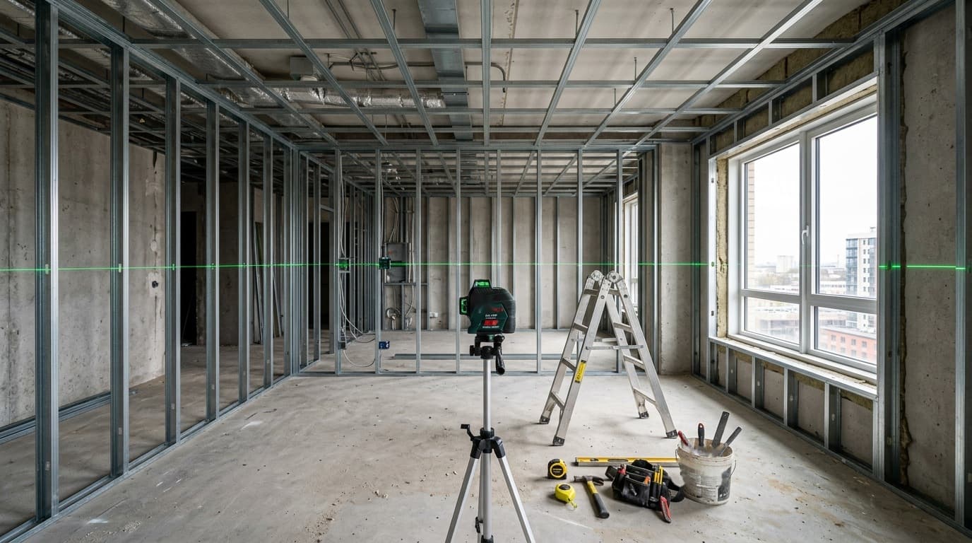 Knauf ceiling and partition metal framing installation