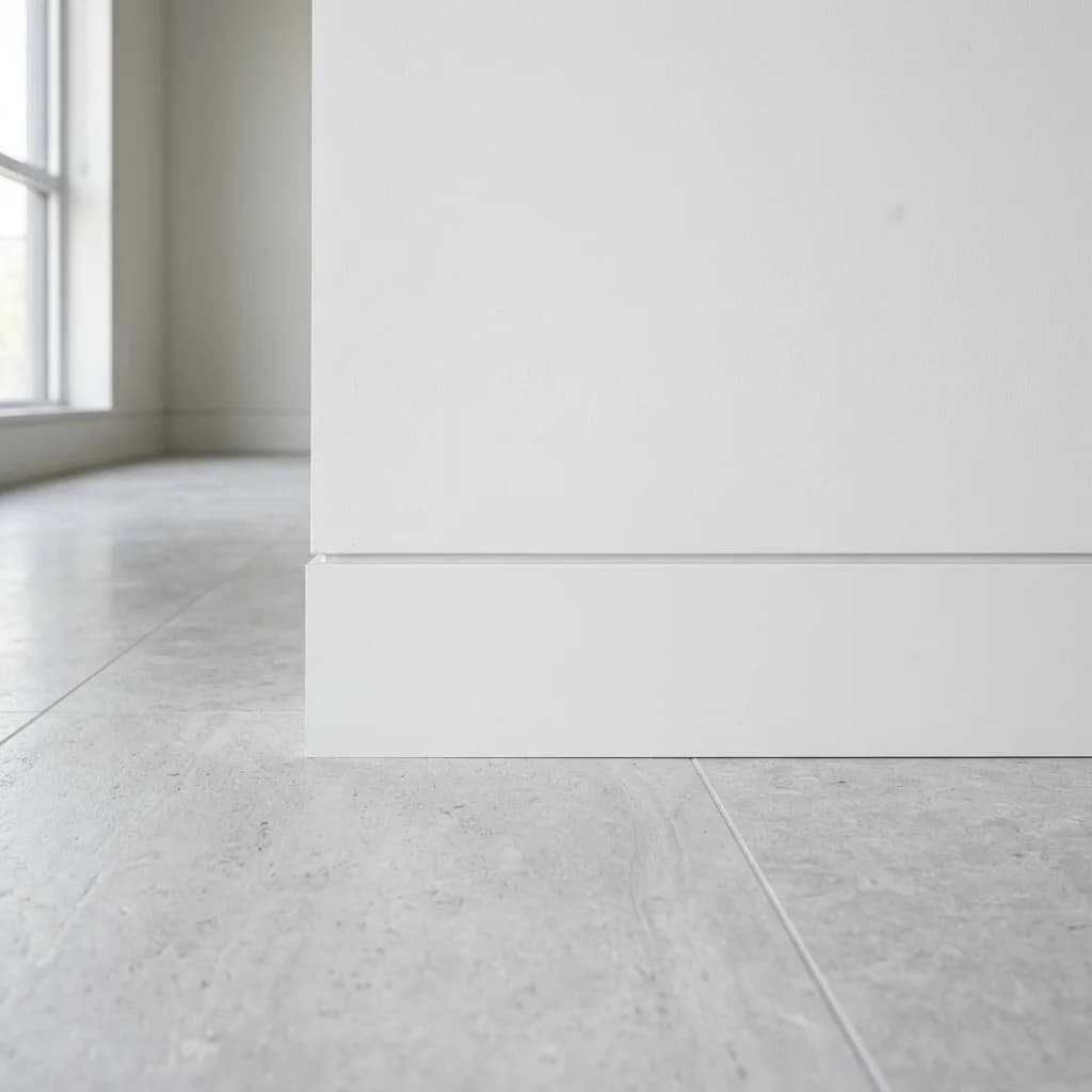 Concealed flush-mount baseboard