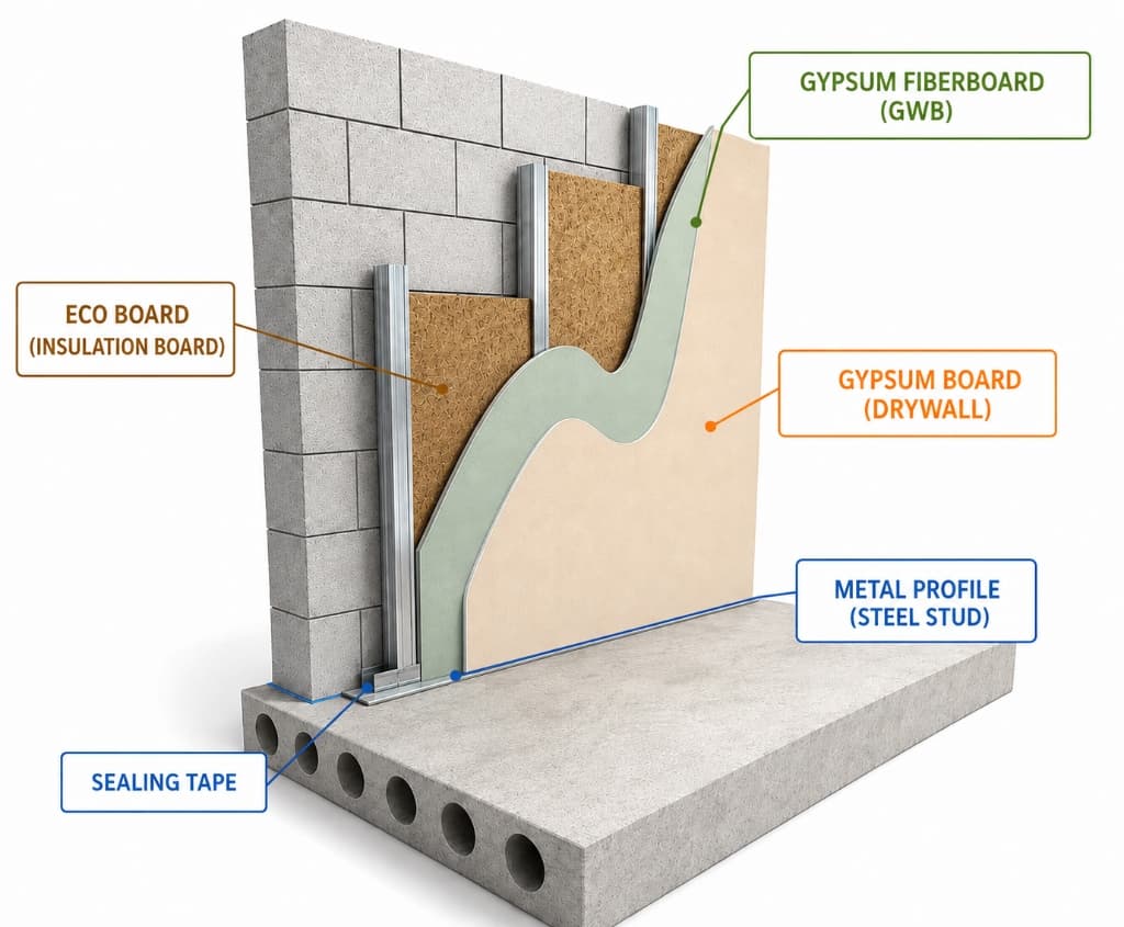Soundproof Wall Framing Assembly