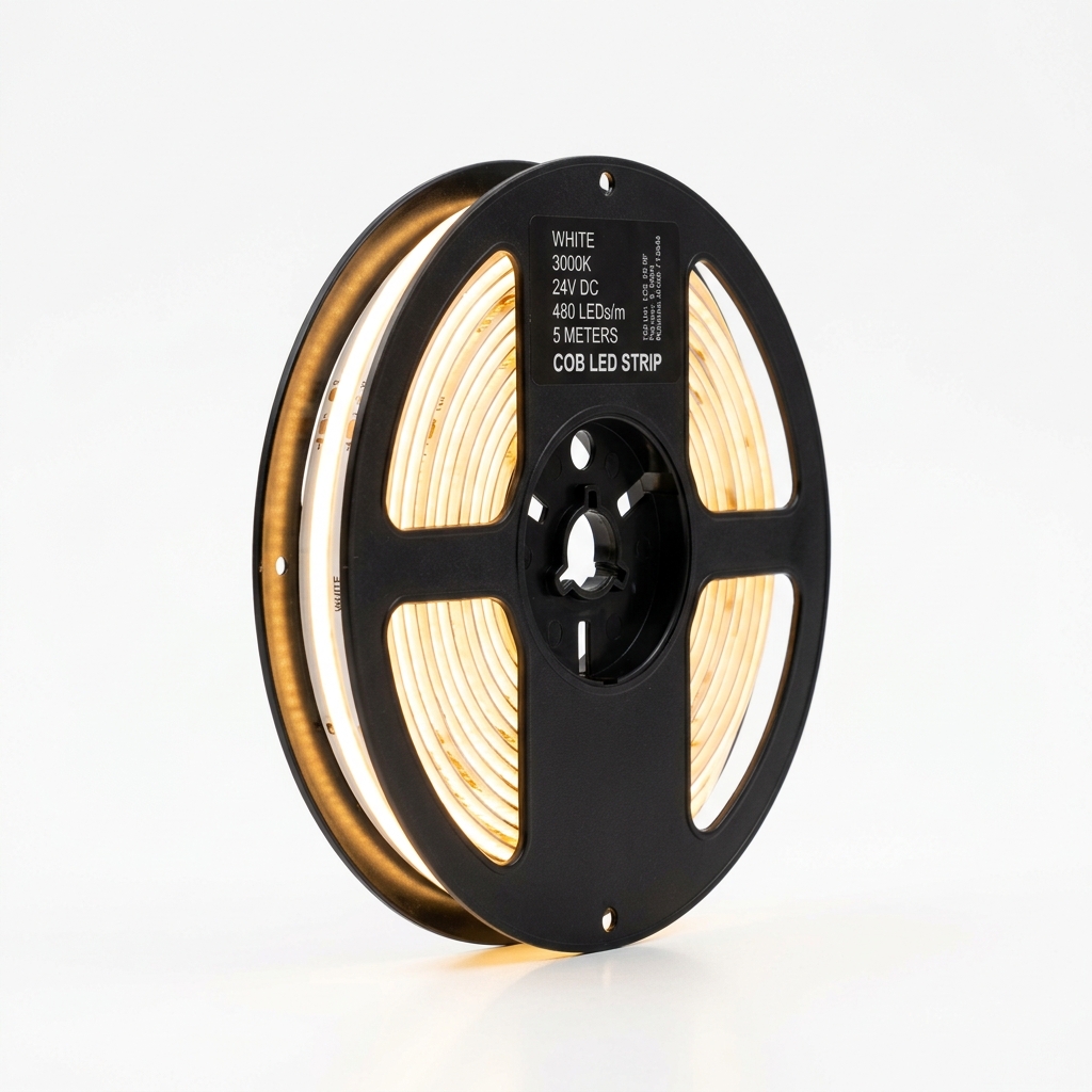 Сплошная COB LED-лента 24V (теплый белый свет)